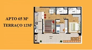 Imagem Apartamento com 2 Quartos à Venda, 76 m² em Centro - Diadema