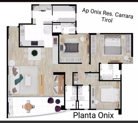 Imagem Apartamento com 3 Quartos à Venda,  em Tirol - Natal