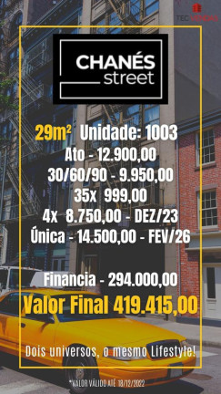 Imagem Studio com 1 Quarto à Venda, 29 m² em Indianópolis - São Paulo