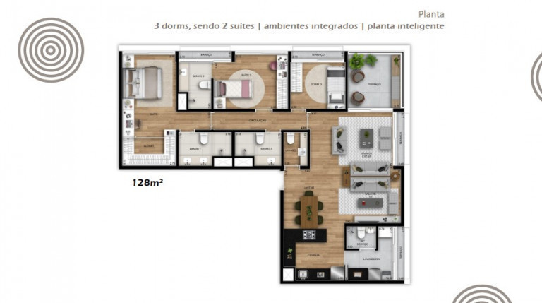 Imagem Apartamento com 3 Quartos à Venda, 127 m²em Sumarezinho - São Paulo