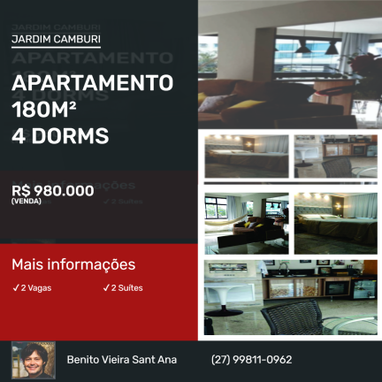 Apartamento com 3 Quartos à Venda,  em Jardim Camburi - Vitória