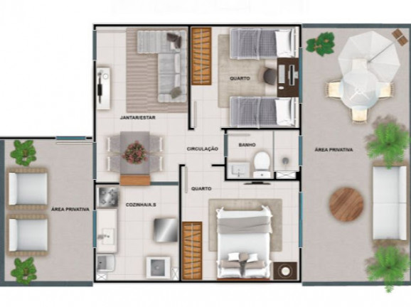 Apartamento com 2 Quartos à Venda, 44 m² em Centro - Nova Iguaçu