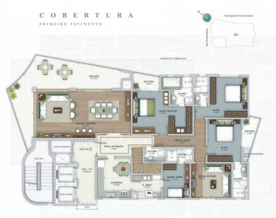 Imagem Apartamento com 4 Quartos à Venda, 209 m²em Centro - Criciúma