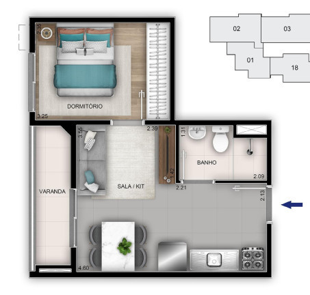 Imagem Apartamento com 1 Quarto à Venda, 31 m² em Centro - Niterói