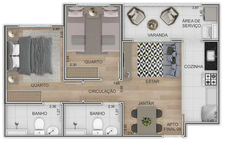 Imagem Apartamento com 2 Quartos à Venda, 48 m² em Recreio dos Bandeirantes - Rio de Janeiro