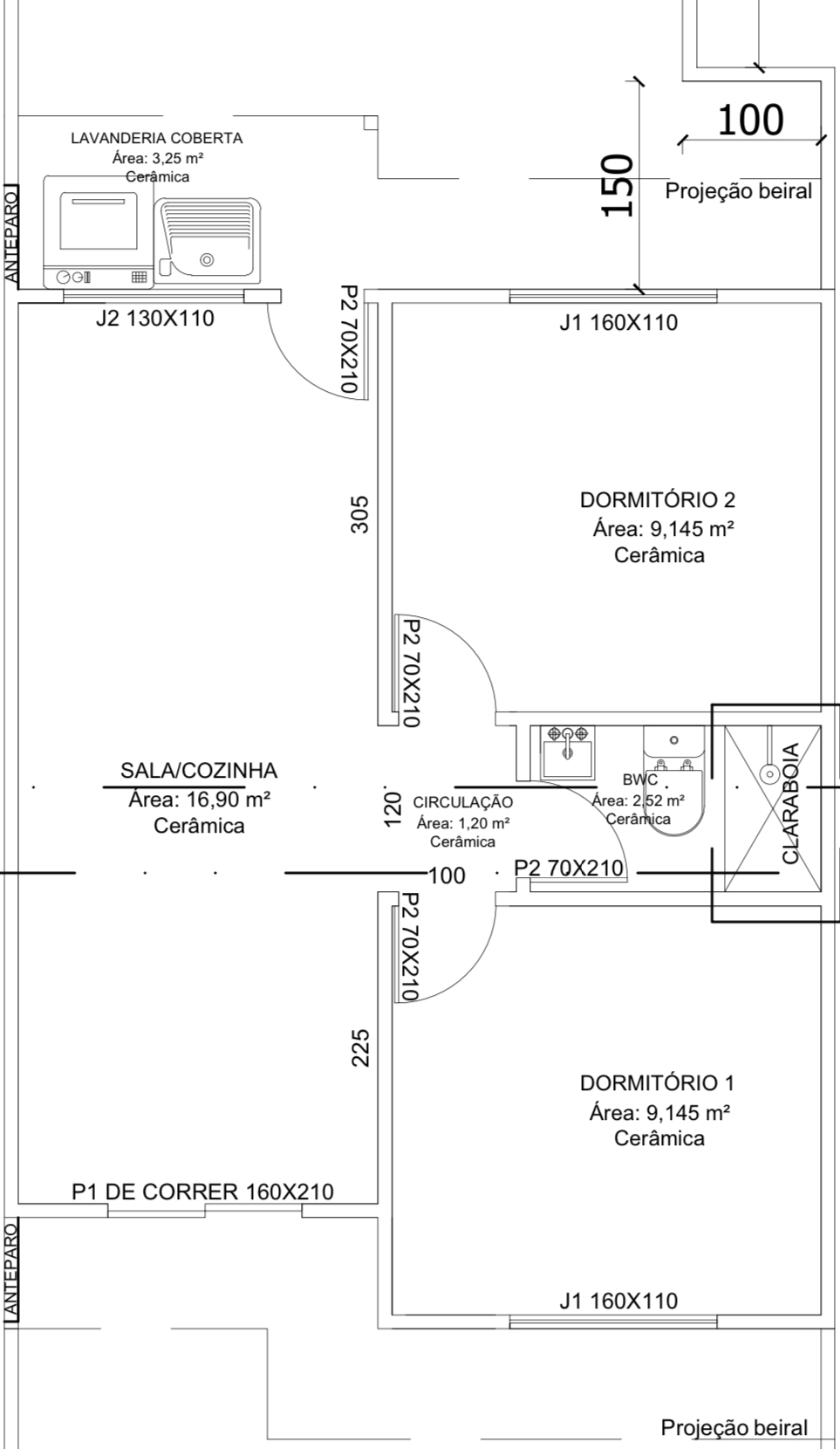 Imagem Casa com 2 Quartos à Venda, 46 m² em  - Barra Velha