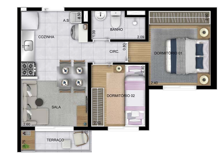 Imagem Apartamento com 1 Quarto à Venda, 31 m²em Socorro - São Paulo