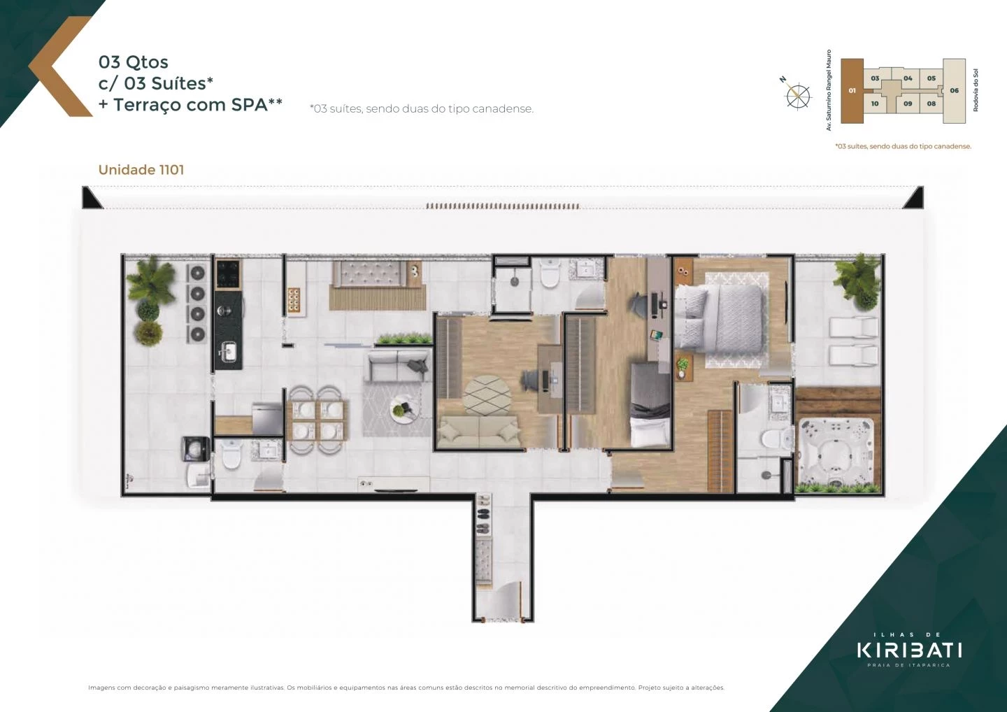 Imagem Apartamento com 1 Quarto à Venda, 40 m² em Praia de Itaparica - Vila Velha