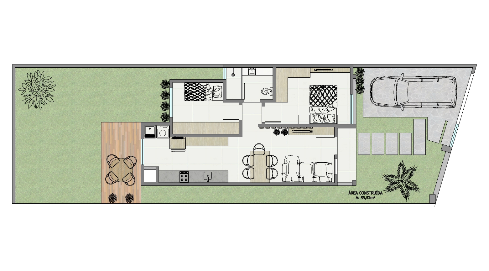 Imagem Casa com 2 Quartos à Venda, 60 m² em Santa Maria - Passo Fundo