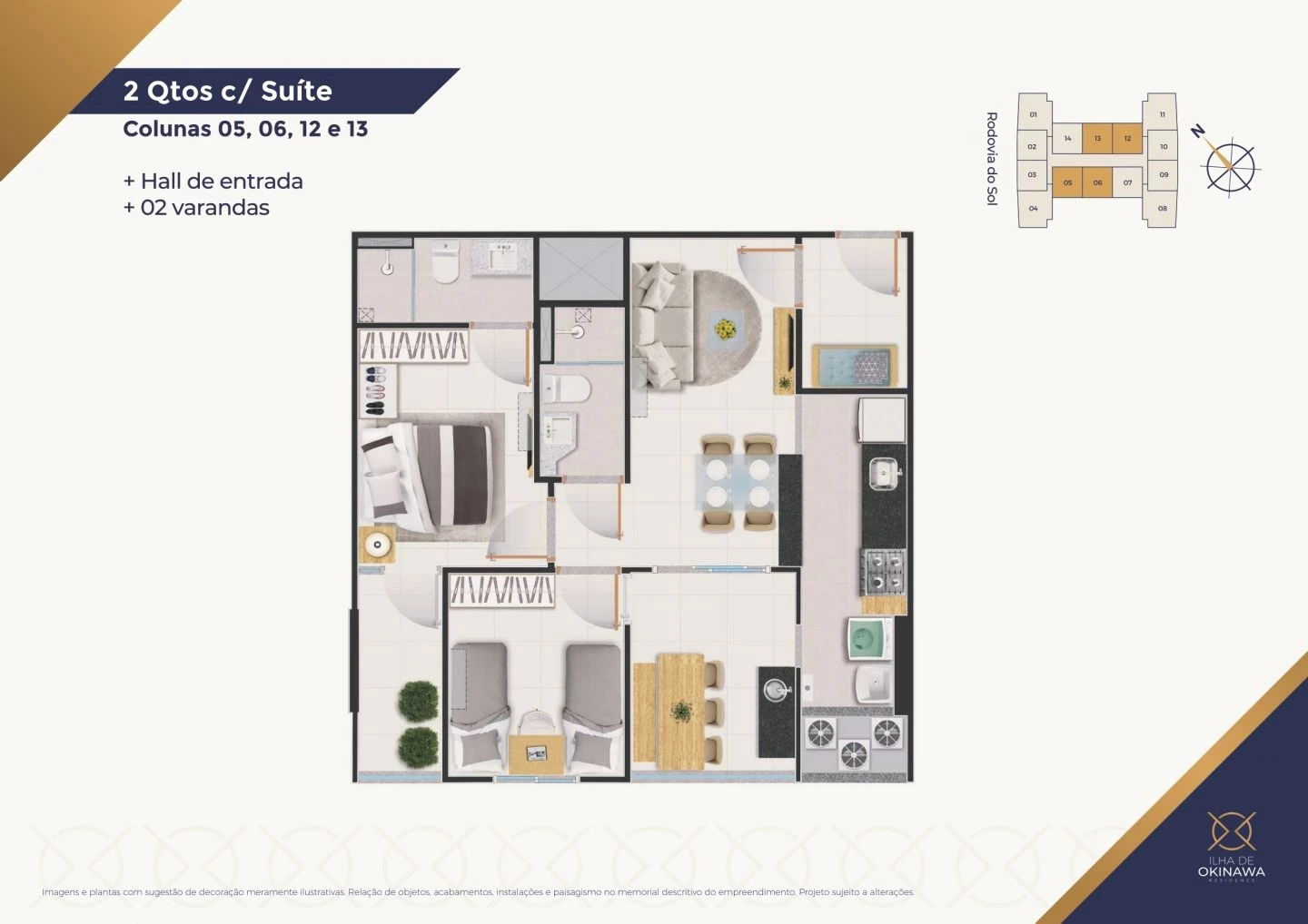 Imagem Apartamento com 2 Quartos à Venda, 58 m² em Praia de Itaparica - Vila Velha
