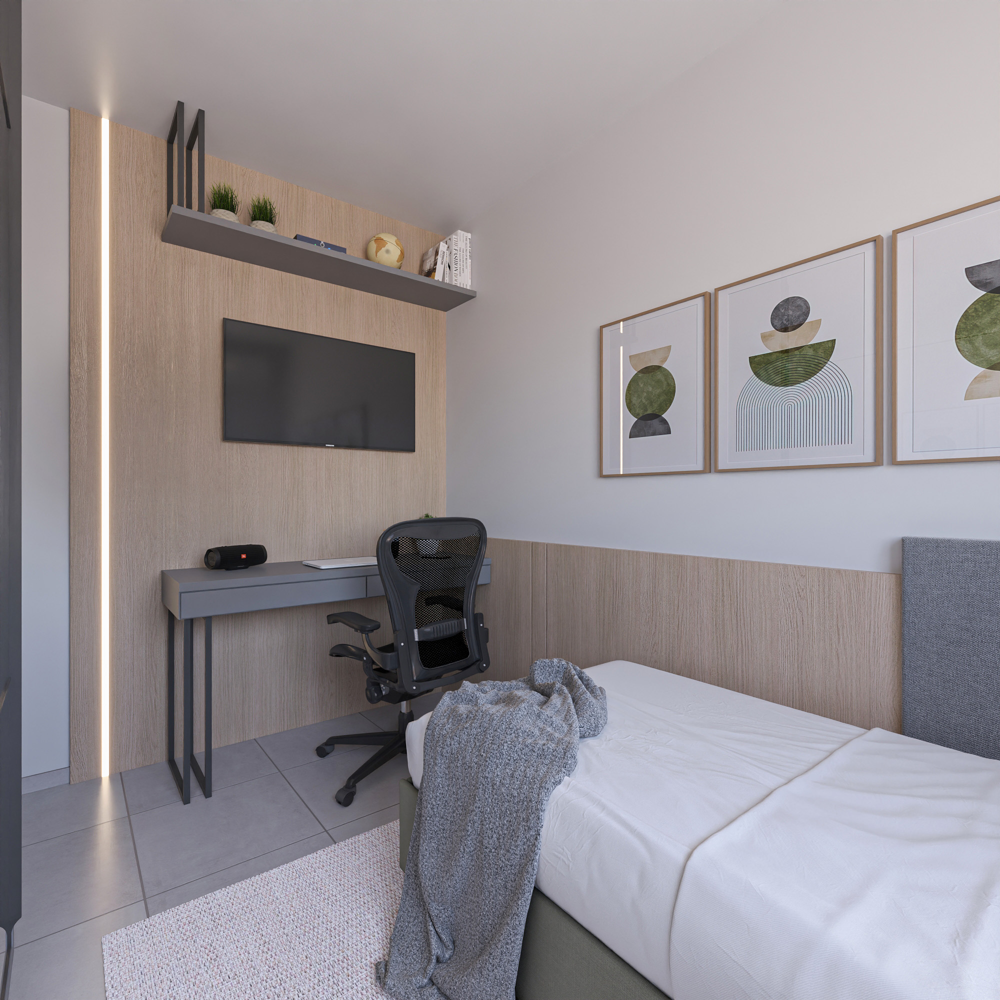 Imagem Apartamento com 2 Quartos à Venda, 55 m²em Humaitá - Tubarão