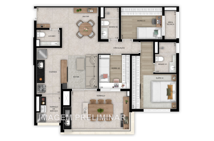 Imagem Apartamento com 3 Quartos à Venda, 24 m²em Tatuapé - São Paulo