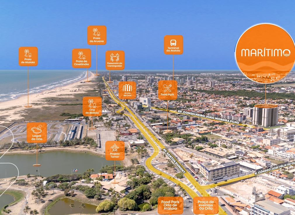 Apartamento com 3 Quartos à Venda, 64 m² em Atalaia - Aracaju