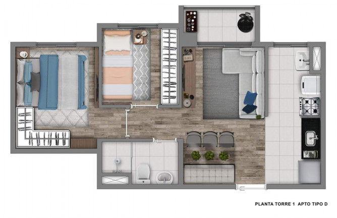 Imagem Apartamento com 2 Quartos à Venda, 38 m²em Jardim Prudência - São Paulo