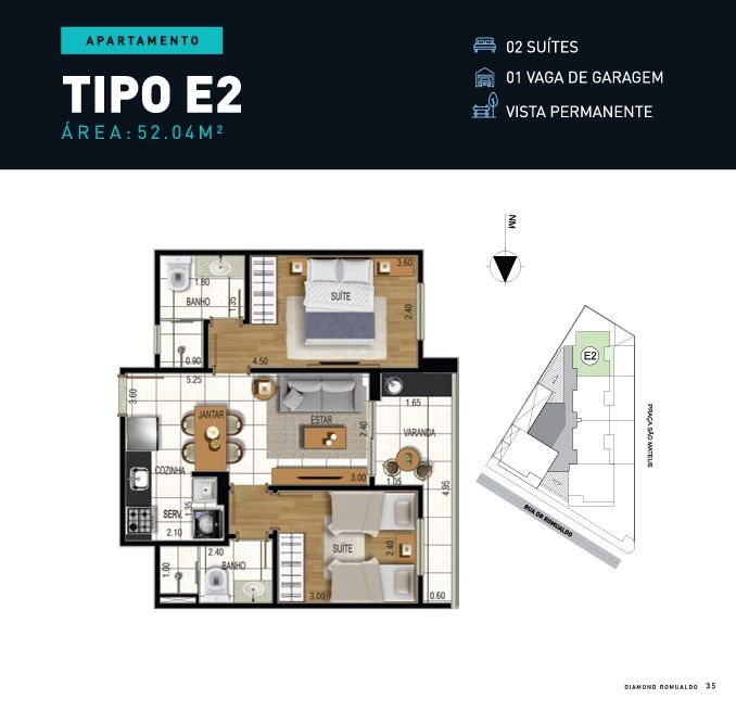 Imagem Apartamento com 2 Quartos à Venda, 57 m² em São Mateus - Juiz de Fora