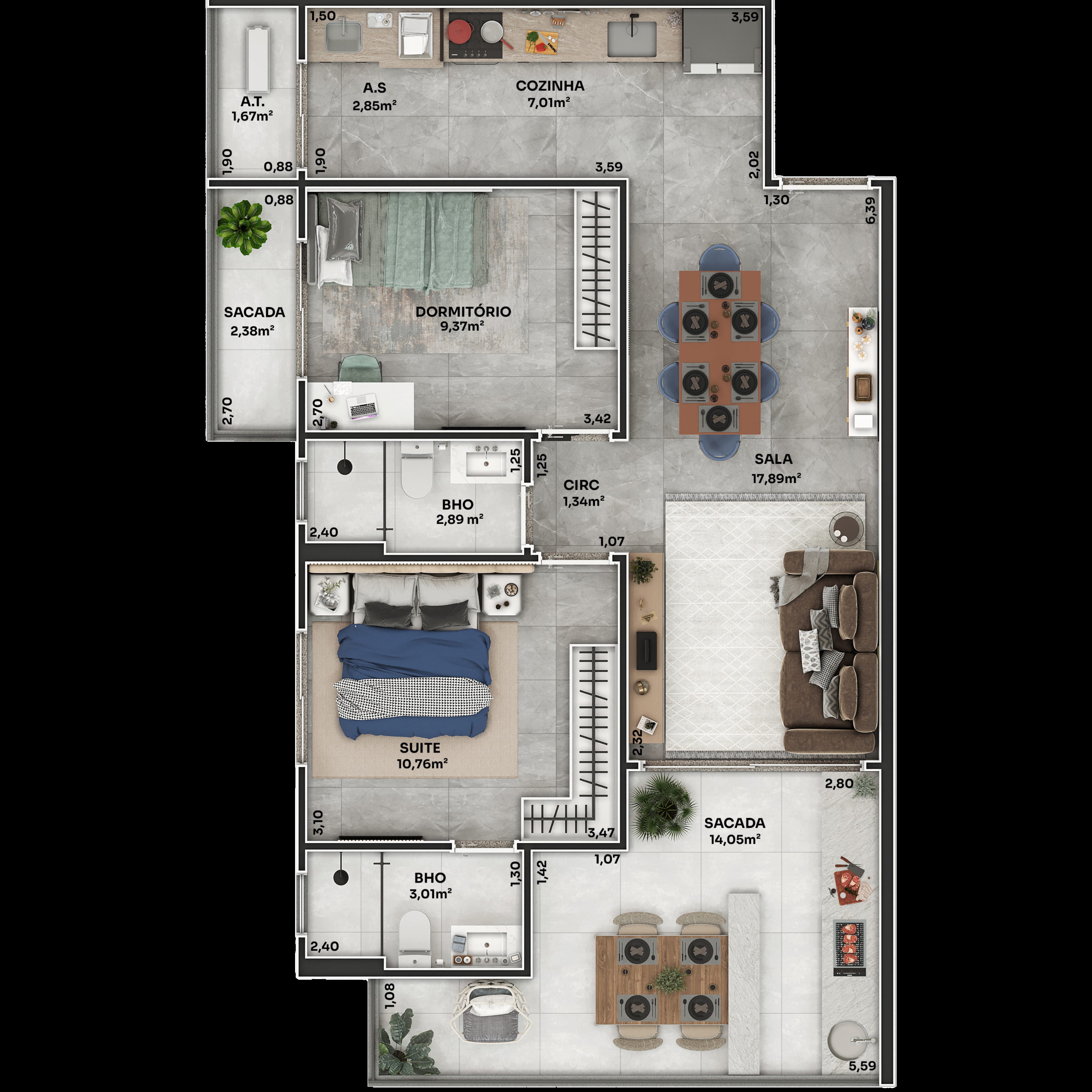 Imagem Apartamento com 3 Quartos à Venda, 105 m² em Boqueirão - Praia Grande