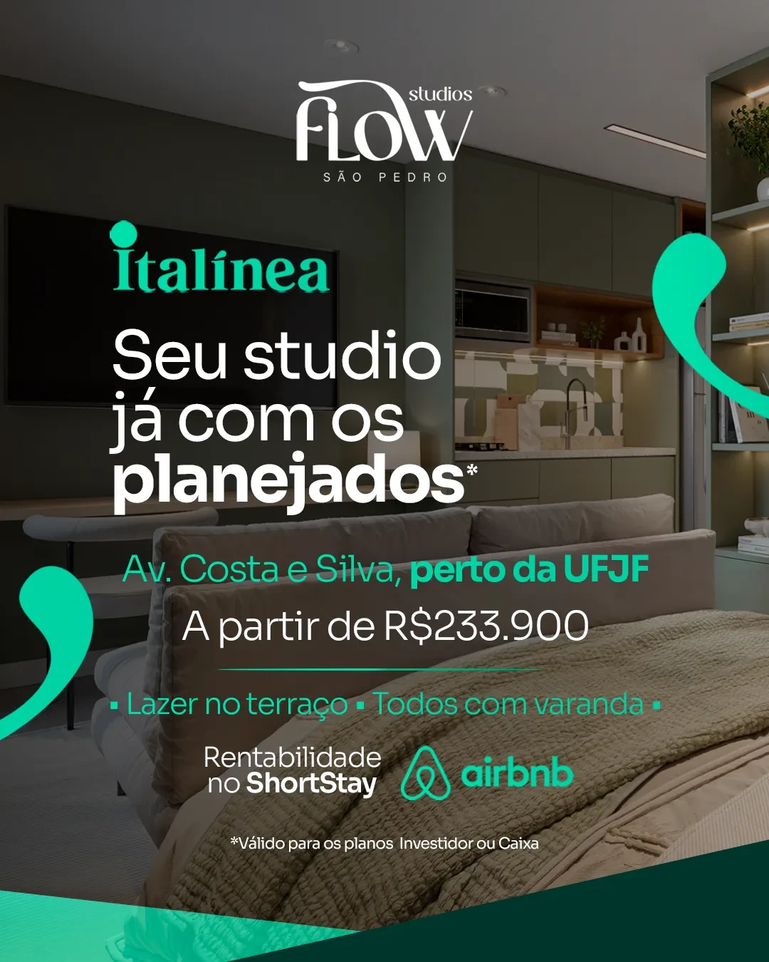 Foto do imóvel: Studio com 1 Quarto à Venda ou Temporada, 28 m² em São Pedro - Juiz de Fora