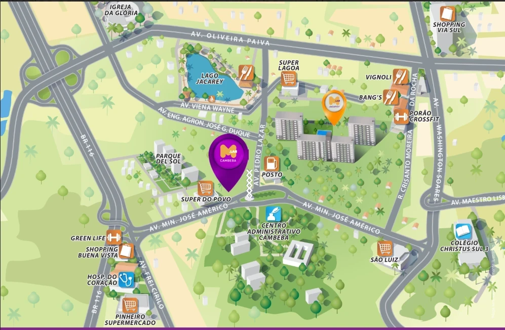 Imagem Apartamento com 3 Quartos à Venda, 51 m² em Parque Iracema - Fortaleza