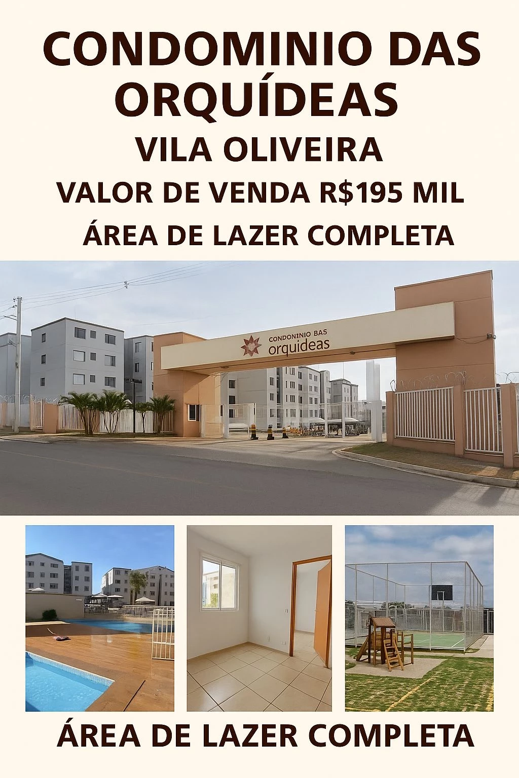 Apartamento com 2 Quartos à Venda, 45 m² em Vila Oliveira - Aparecida de Goiânia