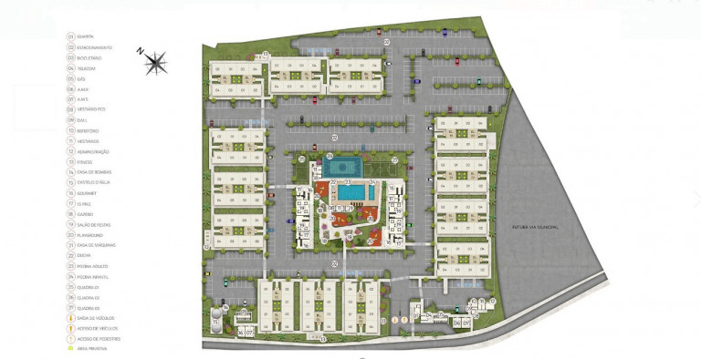 Imagem Apartamento com 2 Quartos à Venda, 39 m² em Três Barras - Contagem