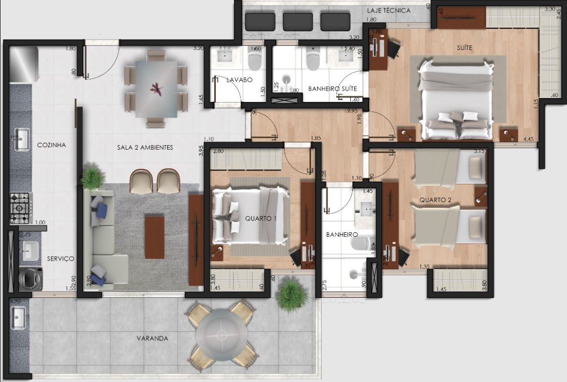 Imagem Apartamento com 3 Quartos à Venda, 110 m² em Estrela Sul - Juiz de Fora