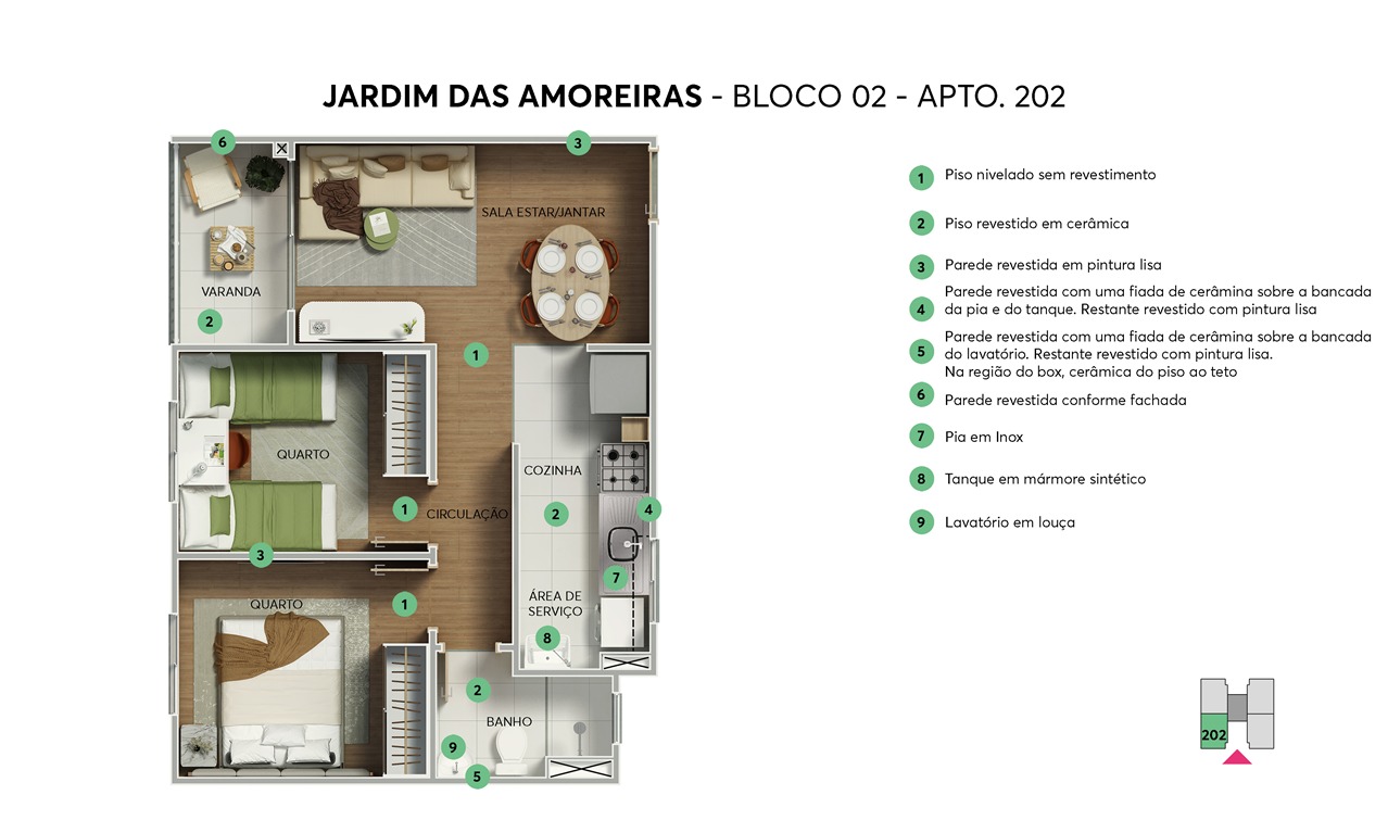 Imagem Apartamento com 2 Quartos à Venda, 45 m² em Cosmos - Rio de Janeiro