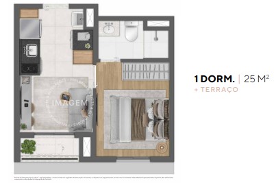 Imagem Apartamento com 1 Quarto à Venda, 29 m² em Pinheiros - São Paulo