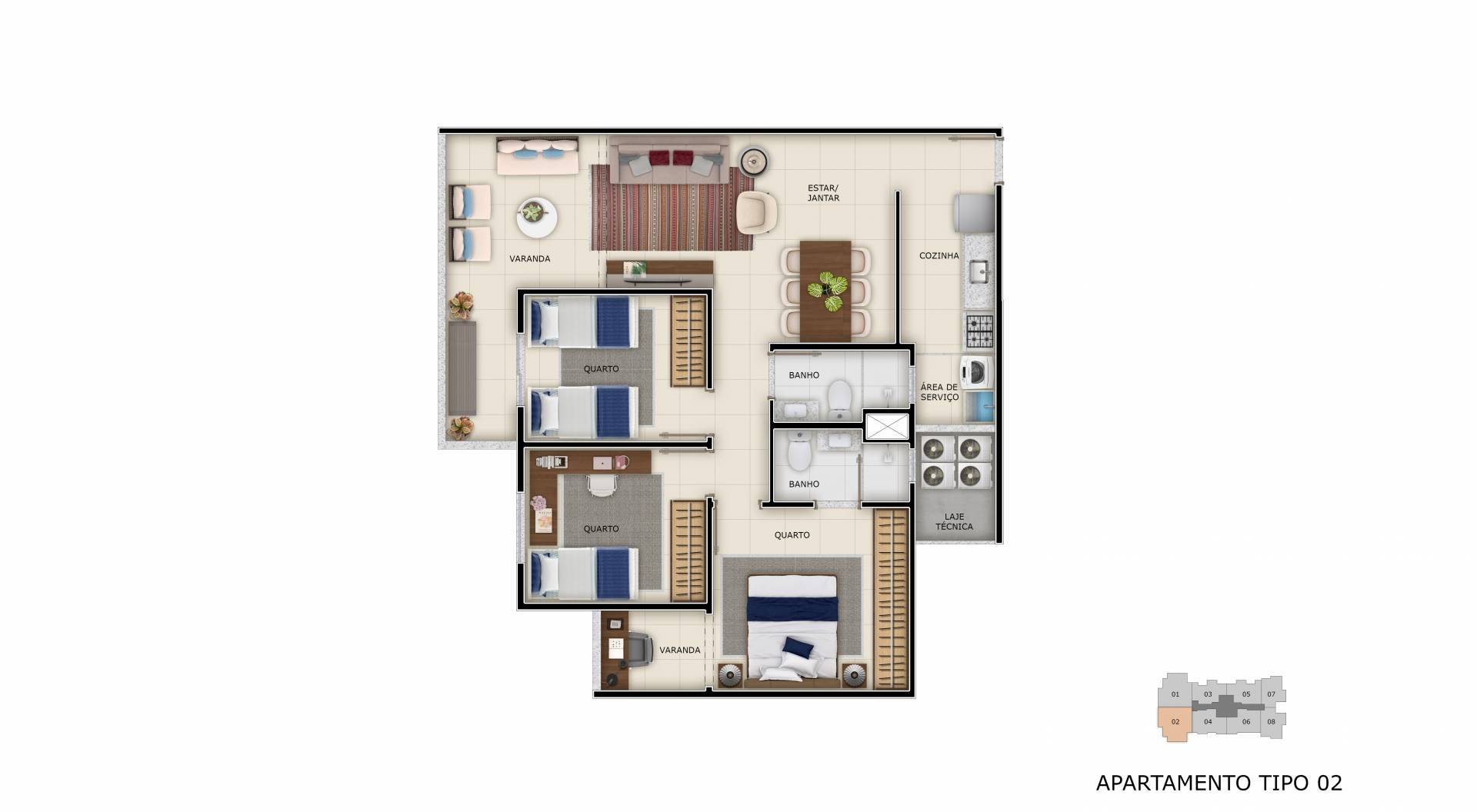 Imagem Apartamento com 2 Quartos à Venda, 59 m² em Praia de Itaparica - Vila Velha