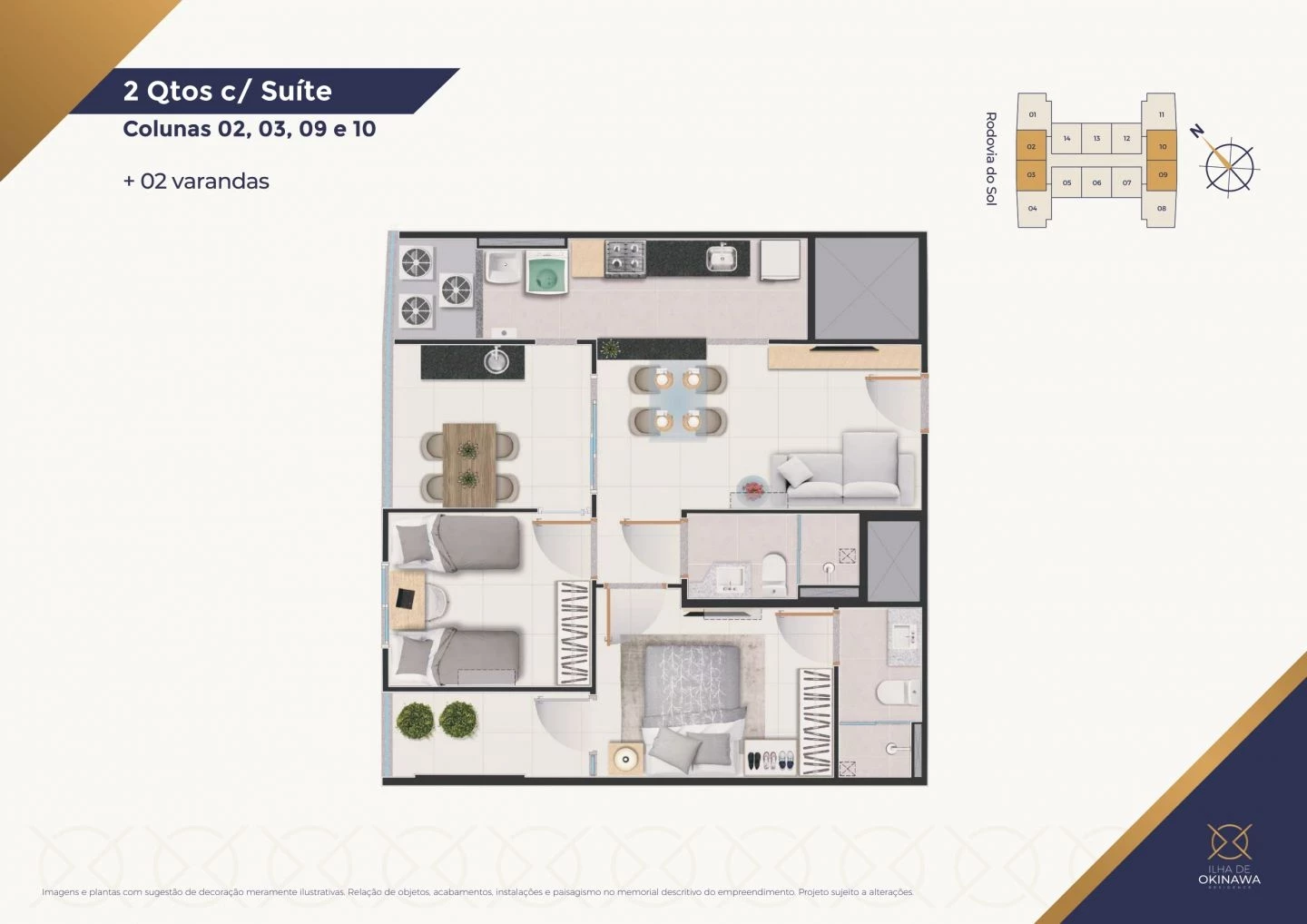Imagem Apartamento com 2 Quartos à Venda, 58 m² em Praia de Itaparica - Vila Velha