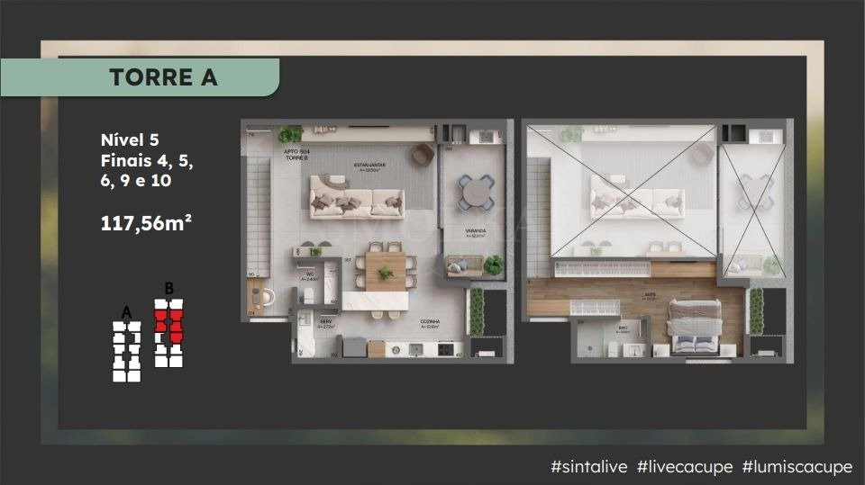 Imagem Apartamento com 2 Quartos à Venda, 77 m²em Cacupé - Florianópolis