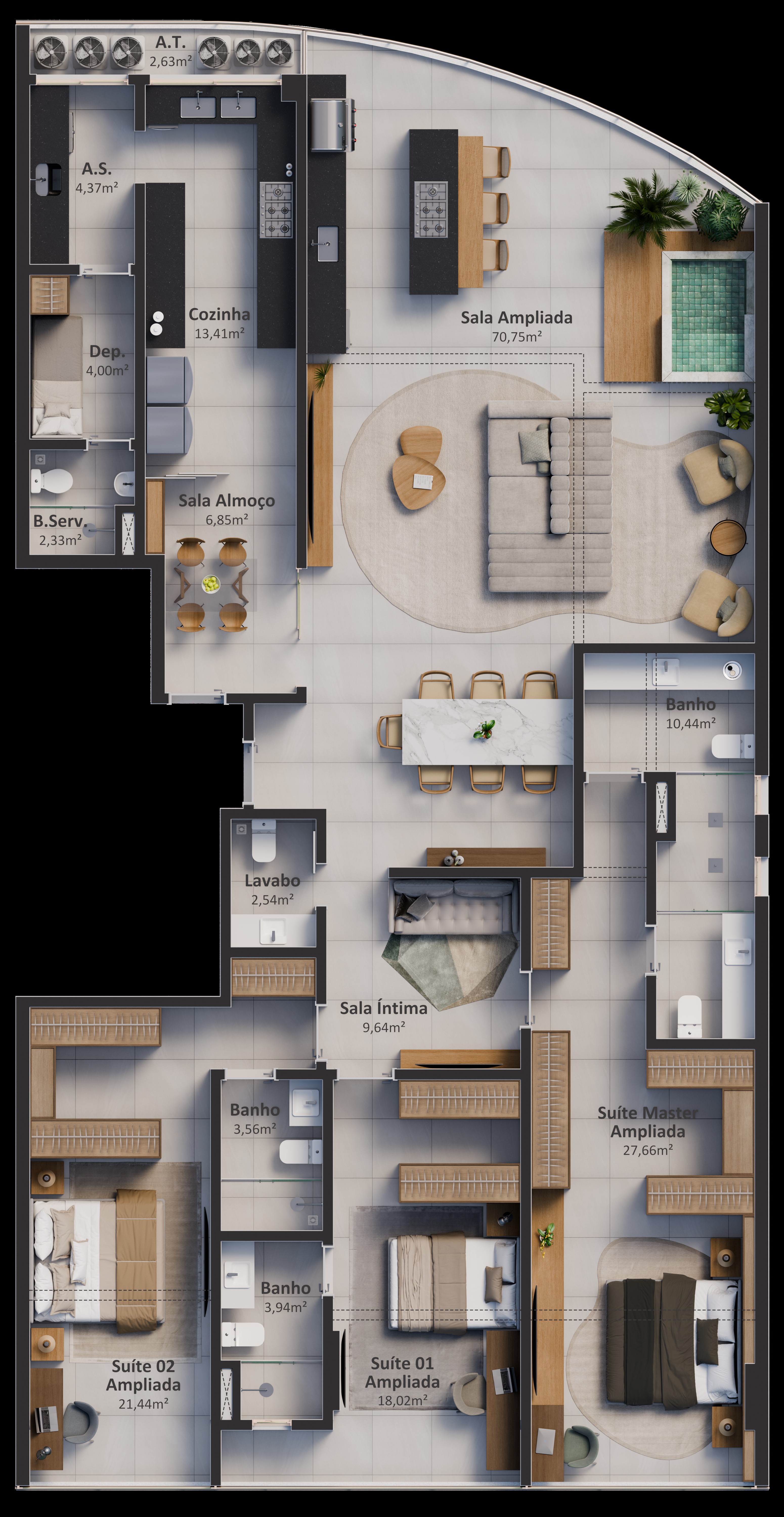 Imagem Apartamento com 4 Quartos à Venda, 223 m² em Praia da Costa - Vila Velha