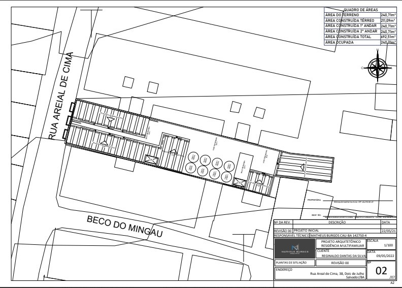 Terreno à Venda, 250 m² em Dois de Julho - Salvador