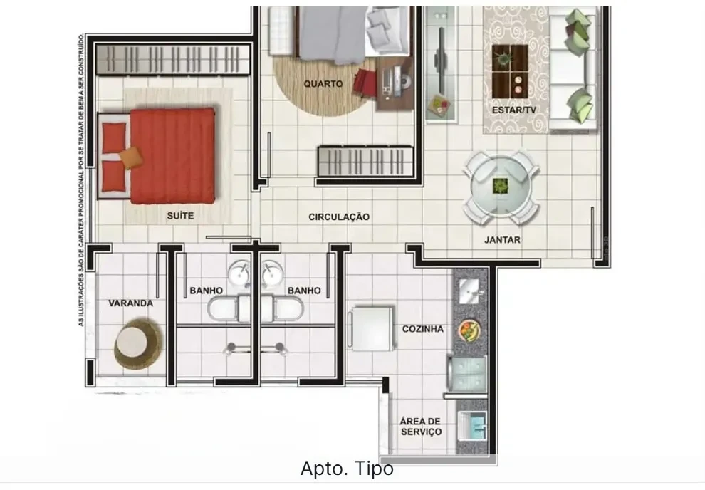 Imagem Apartamento com 2 Quartos à Venda, 53 m² em Nova Suíssa - Belo Horizonte