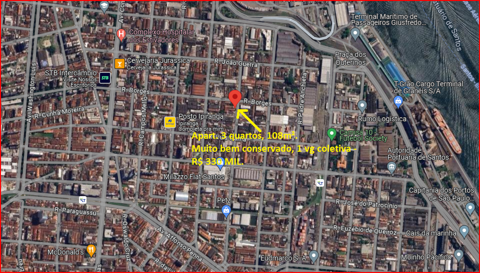 Foto do imóvel: Apartamento com 3 Quartos à Venda, 108 m²em Macuco - Santos