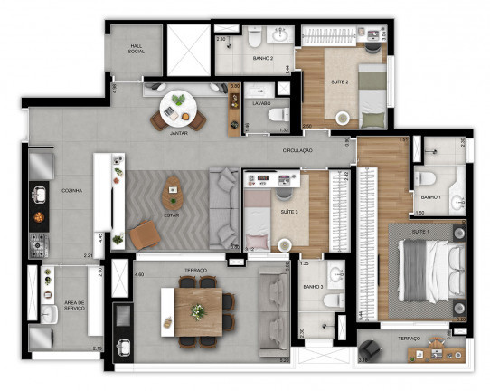 Imagem Apartamento com 3 Quartos à Venda, 118 m² em Vila Prudente - São Paulo