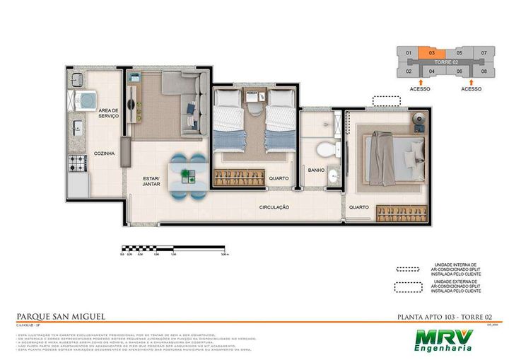 Imagem Apartamento com 2 Quartos à Venda, 43 m² em Portais Dos Ipês - Cajamar