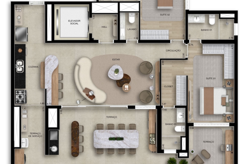 Imagem Apartamento com 3 Quartos à Venda, 80 m²em Butantã - São Paulo