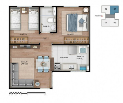 Imagem Apartamento com 2 Quartos à Venda, 43 m² em Castanheira (Barreiro) - Belo Horizonte