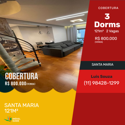 Cobertura com 3 Quartos à Venda,  em Santa Maria - São Caetano do Sul