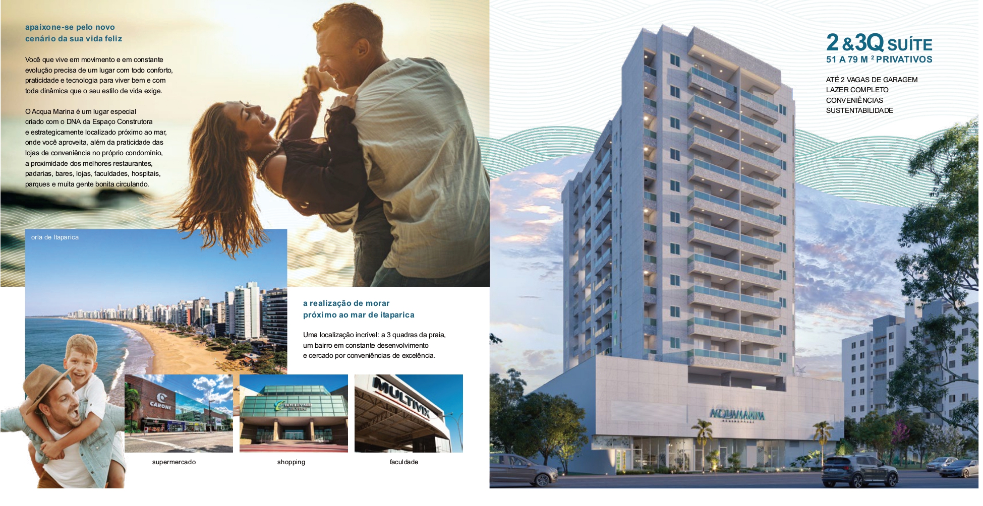 Apartamento com 3 Quartos à Venda, 80 m² em Praia de Itaparica - Vila Velha