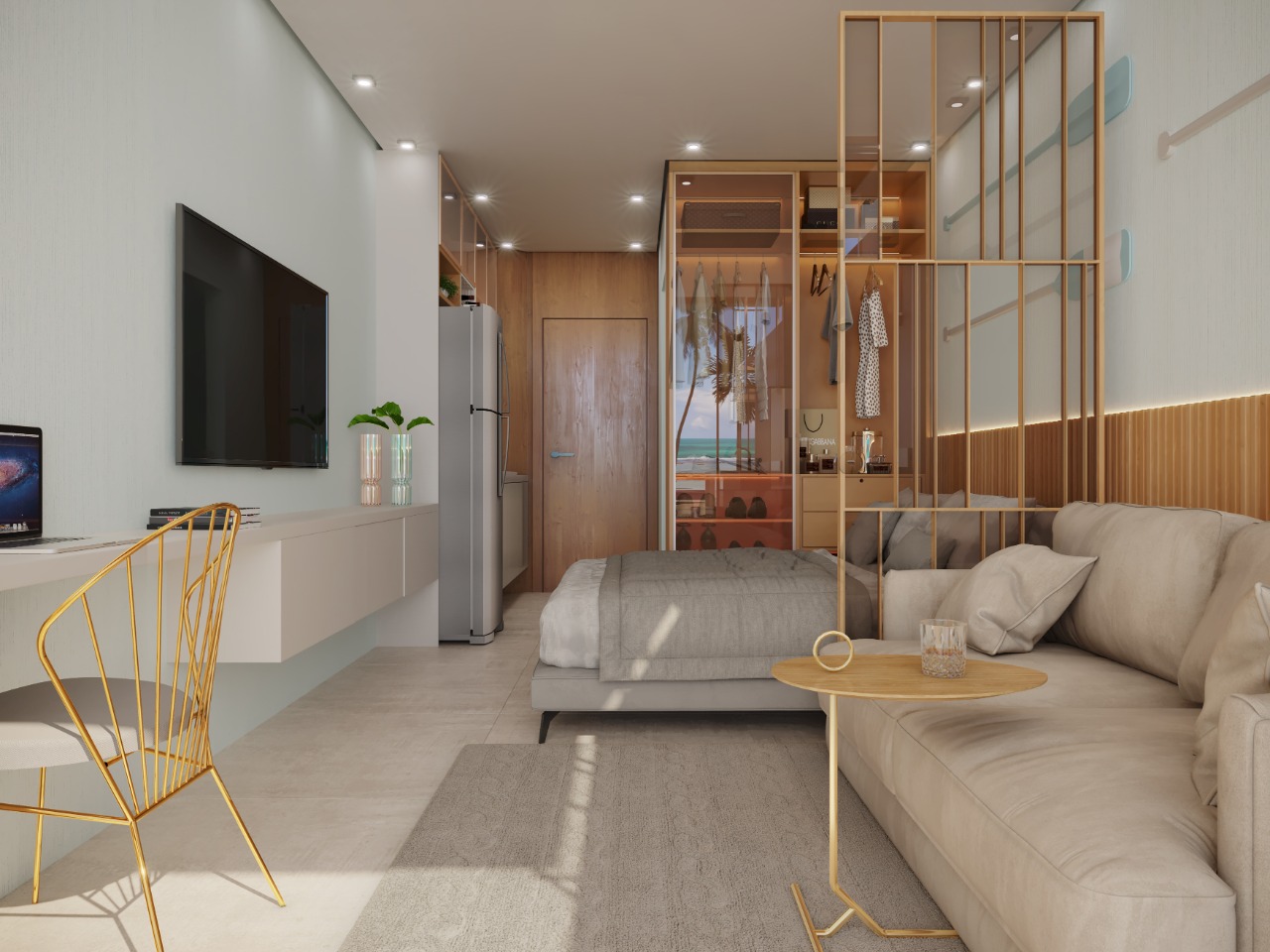 Imagem Apartamento com 1 Quarto à Venda, 52 m²em Praia dos Carneiros - Tamandaré