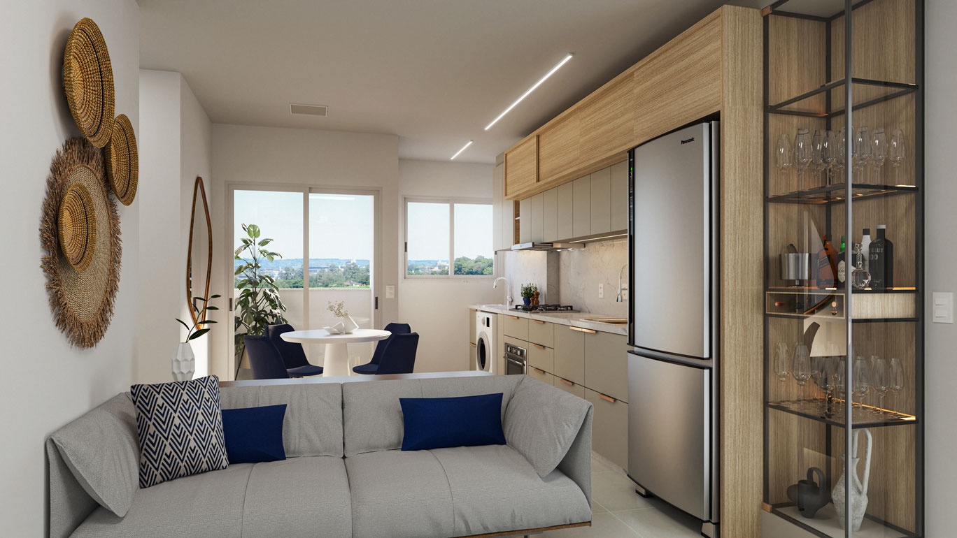 Imagem Apartamento com 2 Quartos à Venda, 54 m² em Linha Batista - Criciúma