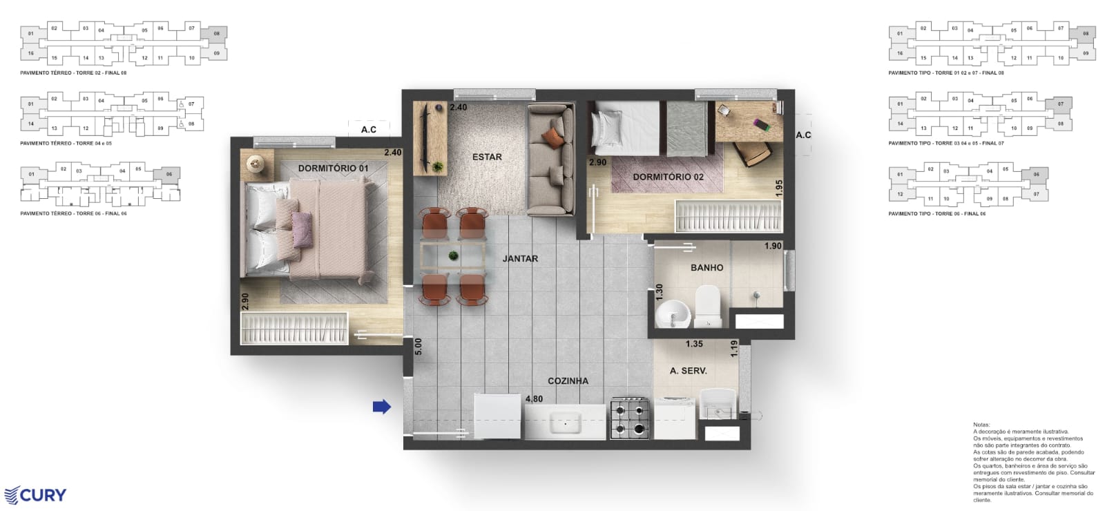 Imagem Apartamento com 2 Quartos à Venda, 36 m² em Campo Grande - Rio de Janeiro
