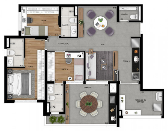 Imagem Apartamento com 3 Quartos à Venda, 106 m² em Tatuapé - São Paulo