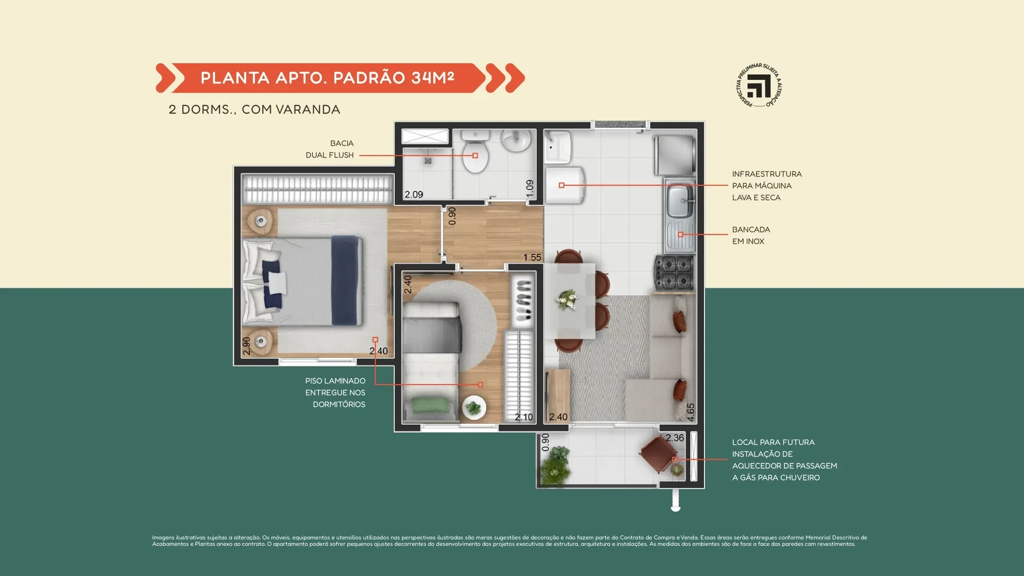 Imagem Apartamento com 2 Quartos à Venda, 37 m² em Vila Ema - São Paulo