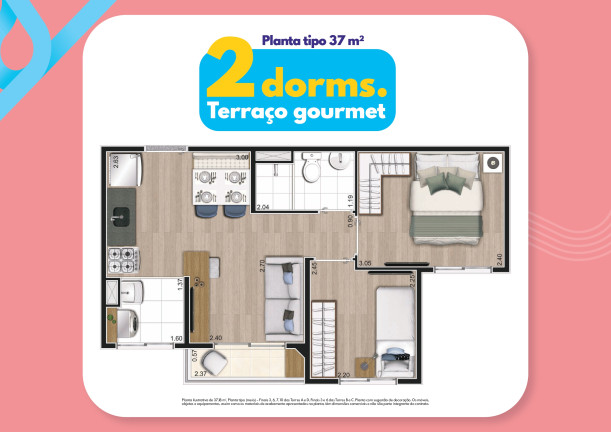 Apartamento com 2 Quartos à Venda, 37 m² em Vila Independência - São Paulo