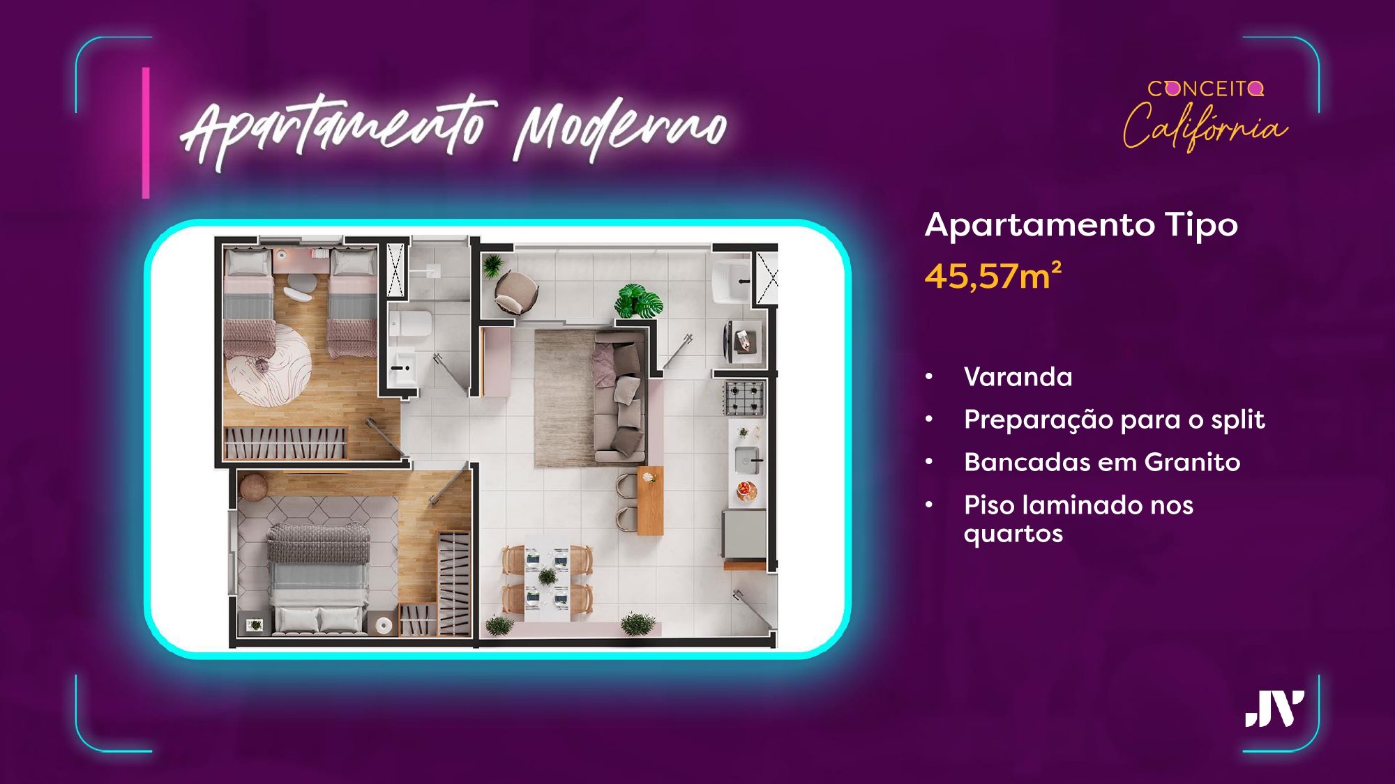 Imagem Apartamento com 2 Quartos à Venda, 46 m² em Vila Nova - Nova Iguaçu