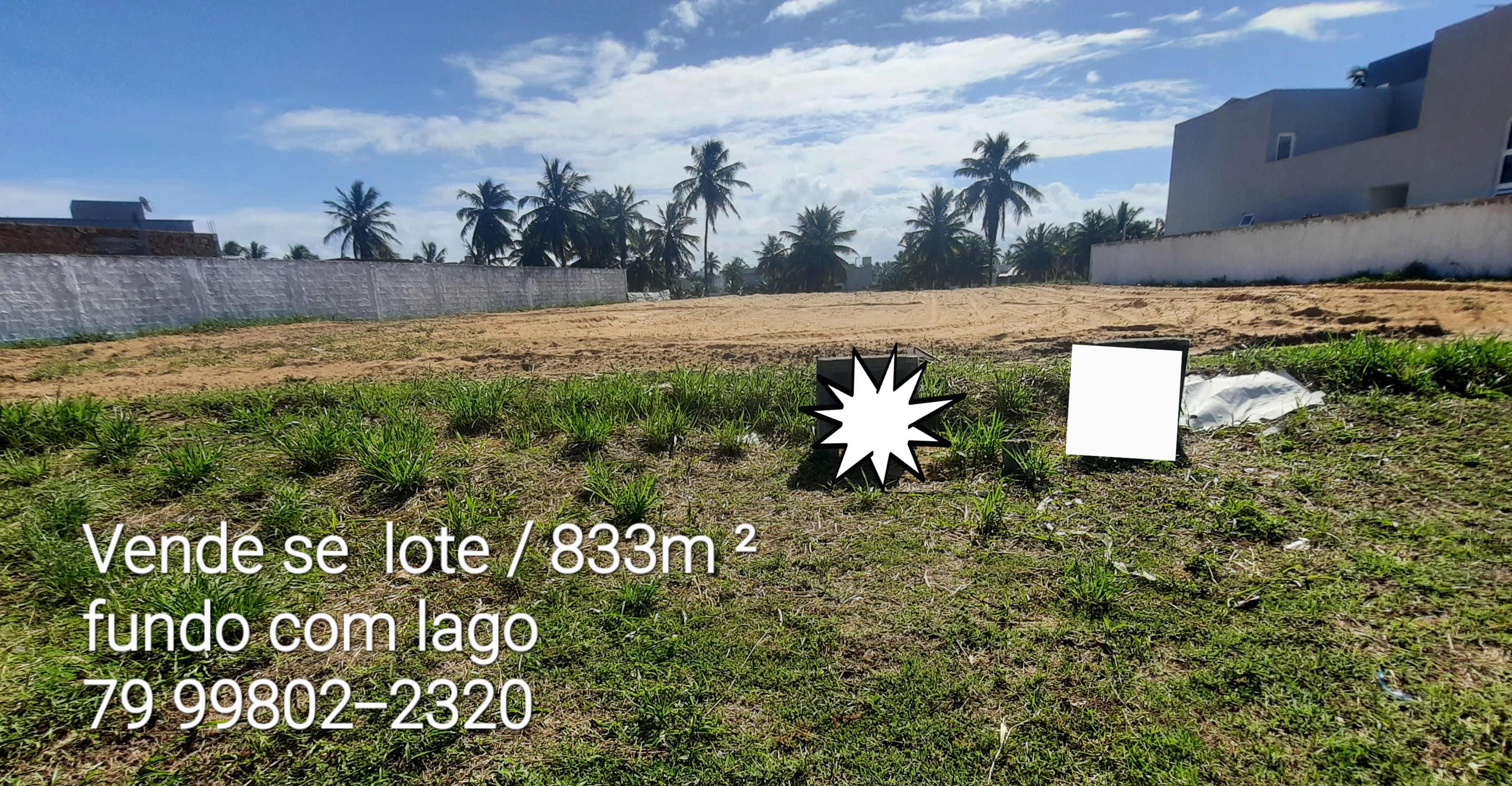 Terreno à Venda, 833 m²em Cento  - Barra dos Coqueiros