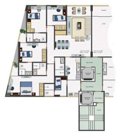 Imagem Apartamento com 4 Quartos à Venda, 112 m² em Torre - Recife