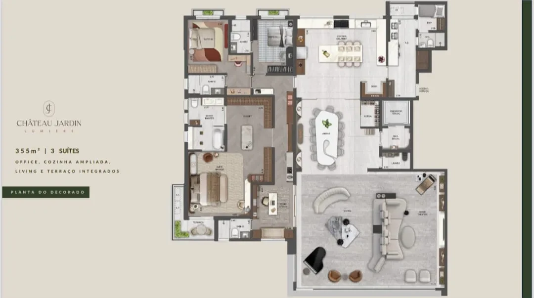 Imagem Apartamento com 4 Quartos à Venda, 355 metros em Vila Tramontano - São Paulo